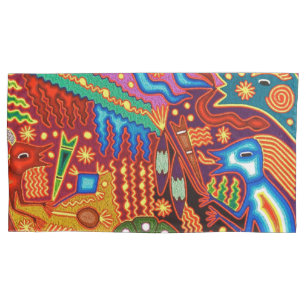 Kunst Oaxacas Mexiko mexikanische Stammes- Boho Kissenbezug