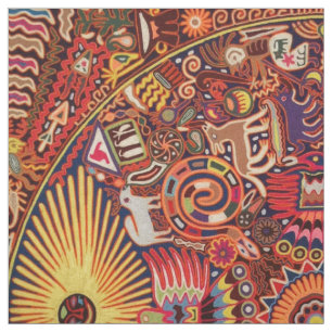 Kunst Oaxacas Mexiko mexikanische Stammes- Boho Stoff