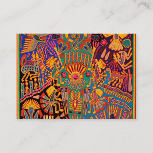 Kunst Oaxacas Mexiko mexikanische Stammes- Boho Visitenkarte
