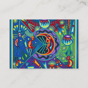 Kunst Oaxacas Mexiko mexikanische Stammes- Boho Visitenkarte