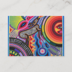 Kunst Oaxacas Mexiko mexikanische Stammes- Boho Visitenkarte
