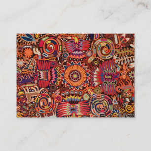 Kunst Oaxacas Mexiko mexikanische Stammes- Boho Visitenkarte