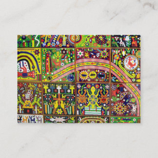 Kunst Oaxacas Mexiko mexikanische Stammes- Boho Visitenkarte