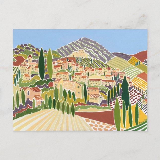 Kunst-Postkarte: Die Altstadt, Vaison La Romaine Postkarte (Vorderseite)