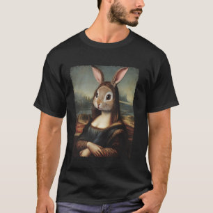Kunst Renaissance Gemälde Lustige Mona Lisa Kaninc T-Shirt