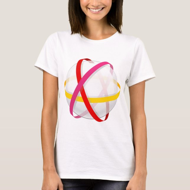 Kunst rund um Ball amjing dzine T-Shirt (Vorderseite)