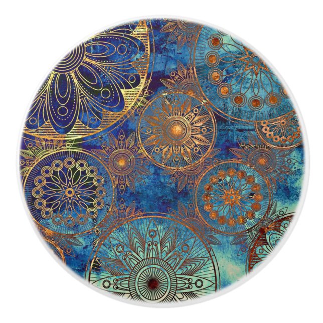 Kunst-Schmutzmuster Keramikknauf (Vorderseite)