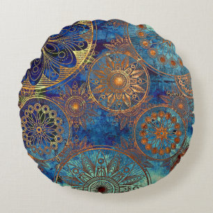 Kunst-Schmutzmuster Rundes Kissen