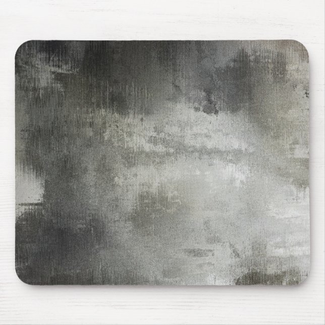 Kunst Schwarzweiss-strukturiertes abstrakten Mousepad (Vorne)