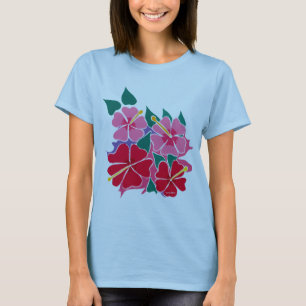 Kunst-Spitze: Baby - Puppe Hibiskus-Blumen T-Shirt