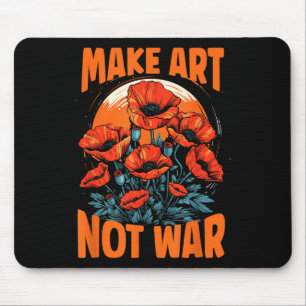 Kunst statt Krieg wachsen Poppies für Friedensküns Mousepad