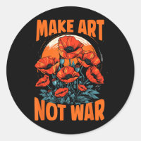 Kunst statt Krieg wachsen Poppies für Friedensküns