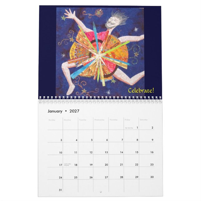 Kunst steppt 2013 kalender (Jan 2027)