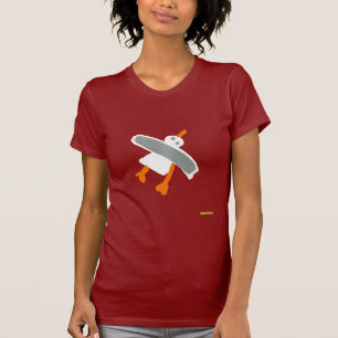 Kunst-T - Shirt: Seemöwe-Fronten-und T-Shirt