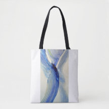 Kunst-Taschen-Tasche "steigendes Indigo-" Toms