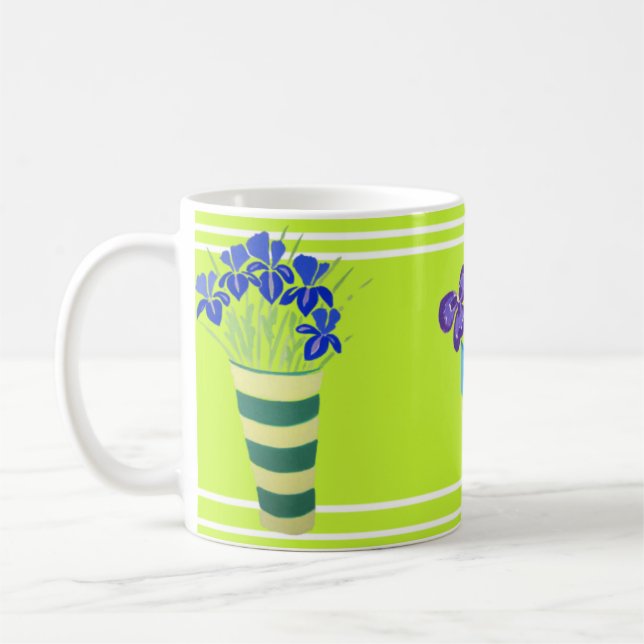 Kunst-Tasse: Die Limone Blume der Gärtner. Lose Kaffeetasse (Links)