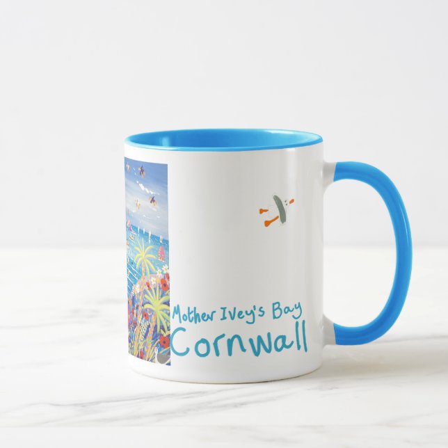 Kunst-Tasse: Mutter Iveys Bucht Cornwall Tasse (Rechts)