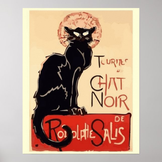 Kunst-Tournee des Schwarzen Katers Poster (Vorne)