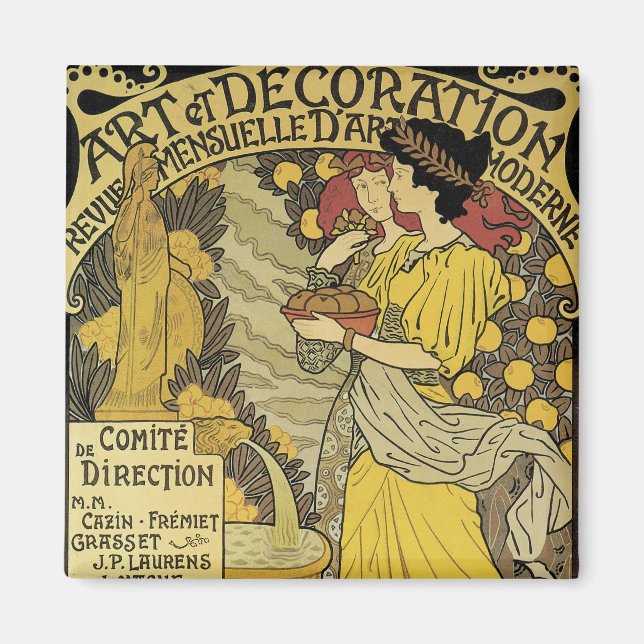Kunst und Dekoration Magnet (Vorne)