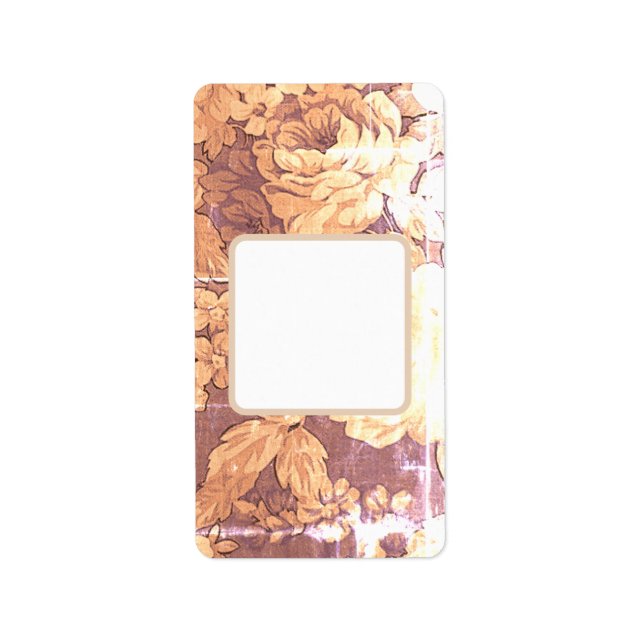 KUNST UND DESIGN DER BLUME "Adresse" Adressaufkleber (Vorne)