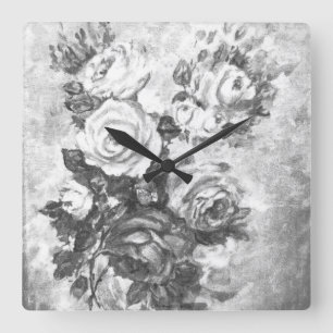KUNST UND DESIGN DER Wall-Clock-KUNST Quadratische Wanduhr