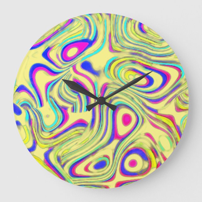 KUNST UND DESIGN KLICKEN GROßE WANDUHR (Vorderseite)