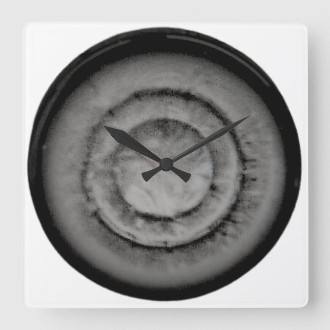 KUNST UND DESIGN KLICKEN QUADRATISCHE WANDUHR (Vorderseite)