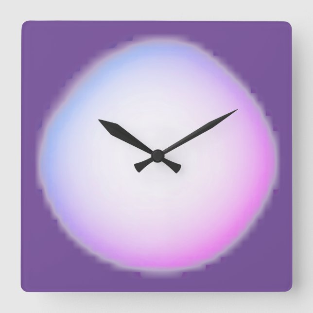 KUNST UND DESIGN KLICKEN QUADRATISCHE WANDUHR (Vorderseite)