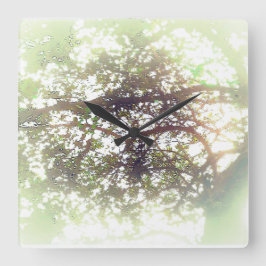KUNST UND DESIGN KLICKEN QUADRATISCHE WANDUHR