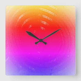 KUNST UND DESIGN KLICKEN QUADRATISCHE WANDUHR