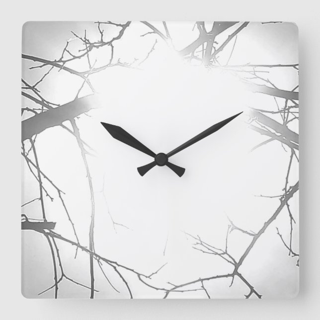 KUNST UND DESIGN KLICKEN QUADRATISCHE WANDUHR (Vorderseite)