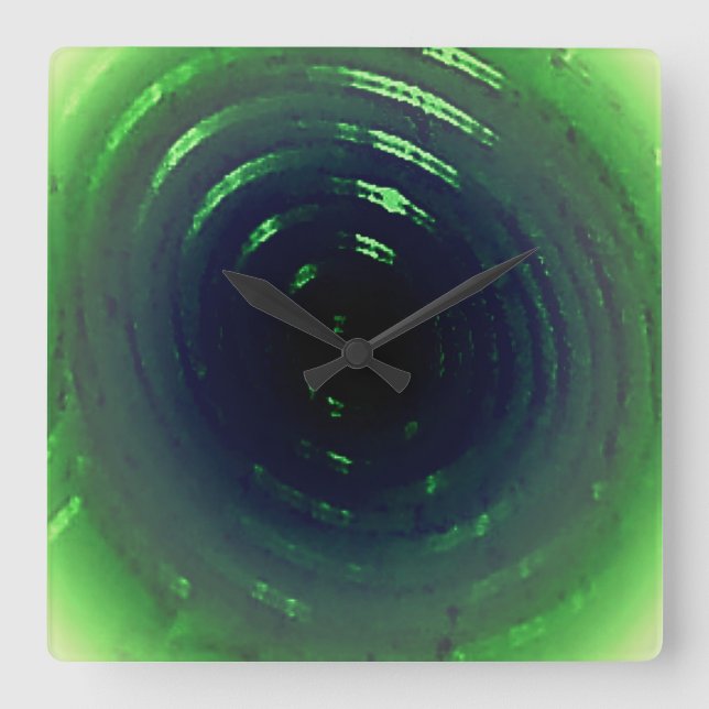 KUNST UND DESIGN KLICKEN QUADRATISCHE WANDUHR (Vorderseite)