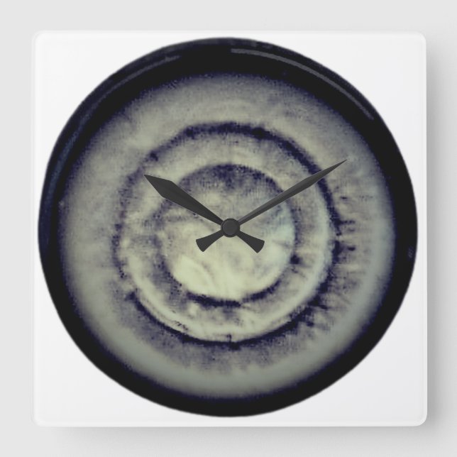 KUNST UND DESIGN KLICKEN QUADRATISCHE WANDUHR (Vorderseite)