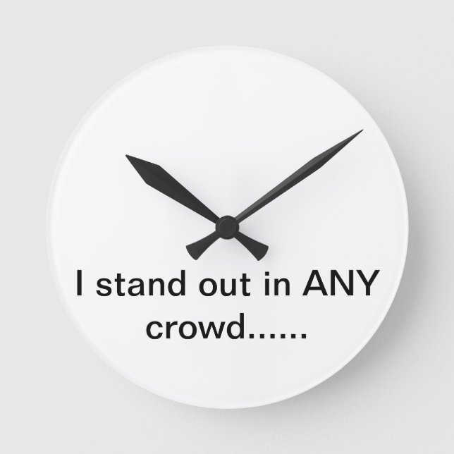 KUNST UND DESIGN KLICKEN RUNDE WANDUHR (Vorderseite)