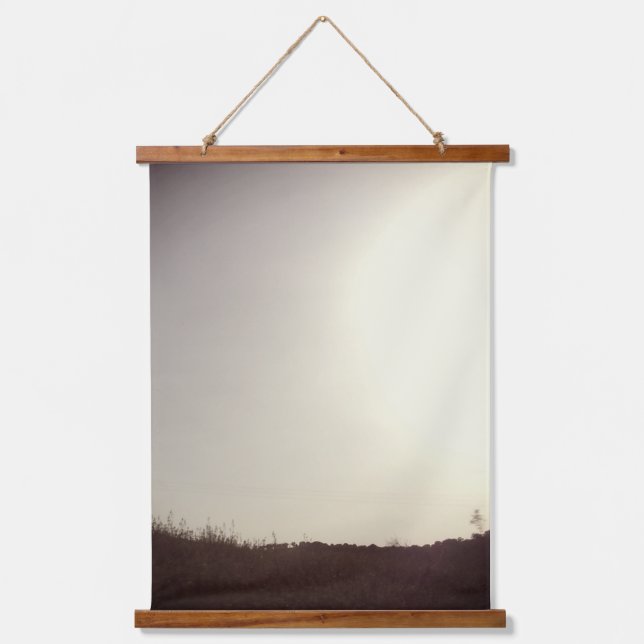 KUNST UND DESIGN VON HOLZTOPPESTRE WANDTEPPICH MIT HOLZRAHMEN (Vorderseite)