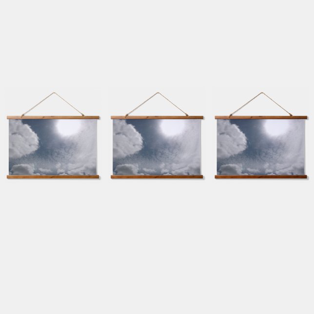 KUNST UND DESIGN VON HOLZTOPPESTRE WANDTEPPICH MIT HOLZRAHMEN (Dreifach)