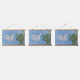 KUNST UND DESIGN VON HOLZTOPPESTRE WANDTEPPICH MIT HOLZRAHMEN