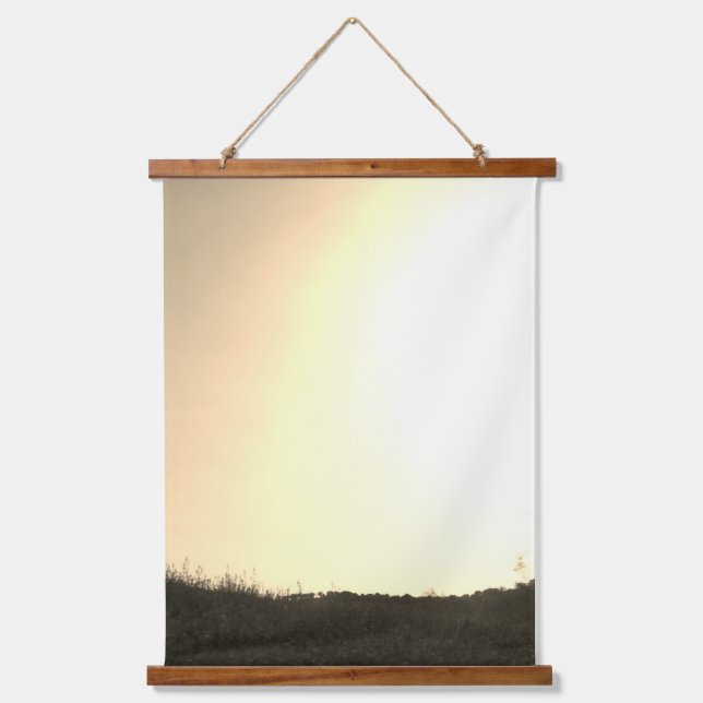 KUNST UND DESIGN VON HOLZTOPPESTRE WANDTEPPICH MIT HOLZRAHMEN (Vorderseite)