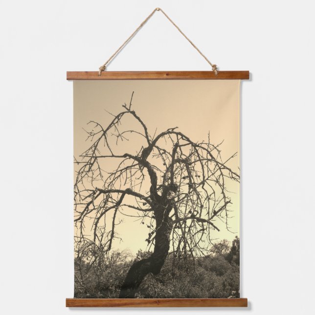 KUNST UND DESIGN VON HOLZTOPPESTRE WANDTEPPICH MIT HOLZRAHMEN (Vorderseite)