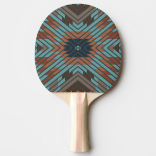 Kunst und Farben im Stammesmuster des amerikanisch Tischtennis Schläger