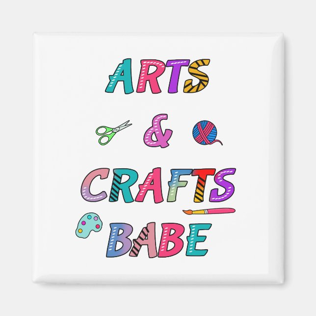 Kunst und Handwerk Babe Magnet (Vorne)