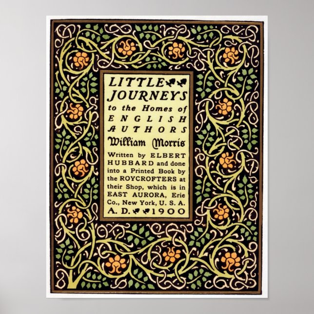 Kunst und Handwerk Bewegung 1900 Buchcover-Design Poster (Vorne)
