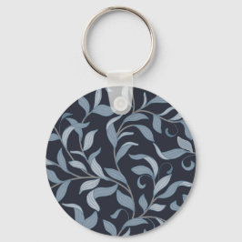 Kunst und Handwerk Blaues Leaf Botanisches Schlüsselanhänger