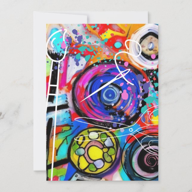 Kunst und Handwerk Feiertagskarte (Vorderseite)