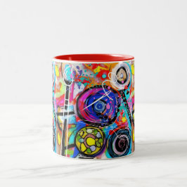Kunst und Handwerk Zweifarbige Tasse