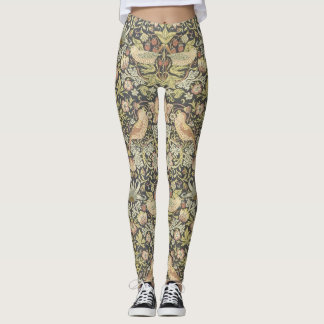 Kunst- und Handwerksblumenmuster mit Leggings