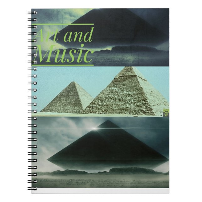 Kunst- und Musiknotebook Notizblock (Vorderseite)