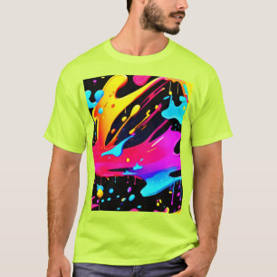 Kunst und Spritzer T-Shirt