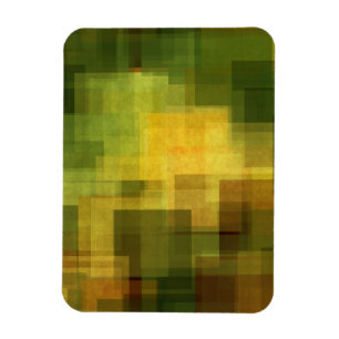 Kunst Vintage farbenfroh abstrakt geometrisch 2 Magnet
