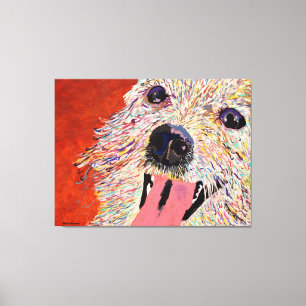 Kunst von Debbie Davidsohn - Hunde Kunst - Wrapped Leinwanddruck